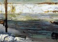 Glace flottante George Wesley Bellows 1910 Paysage réaliste George Wesley Bellows